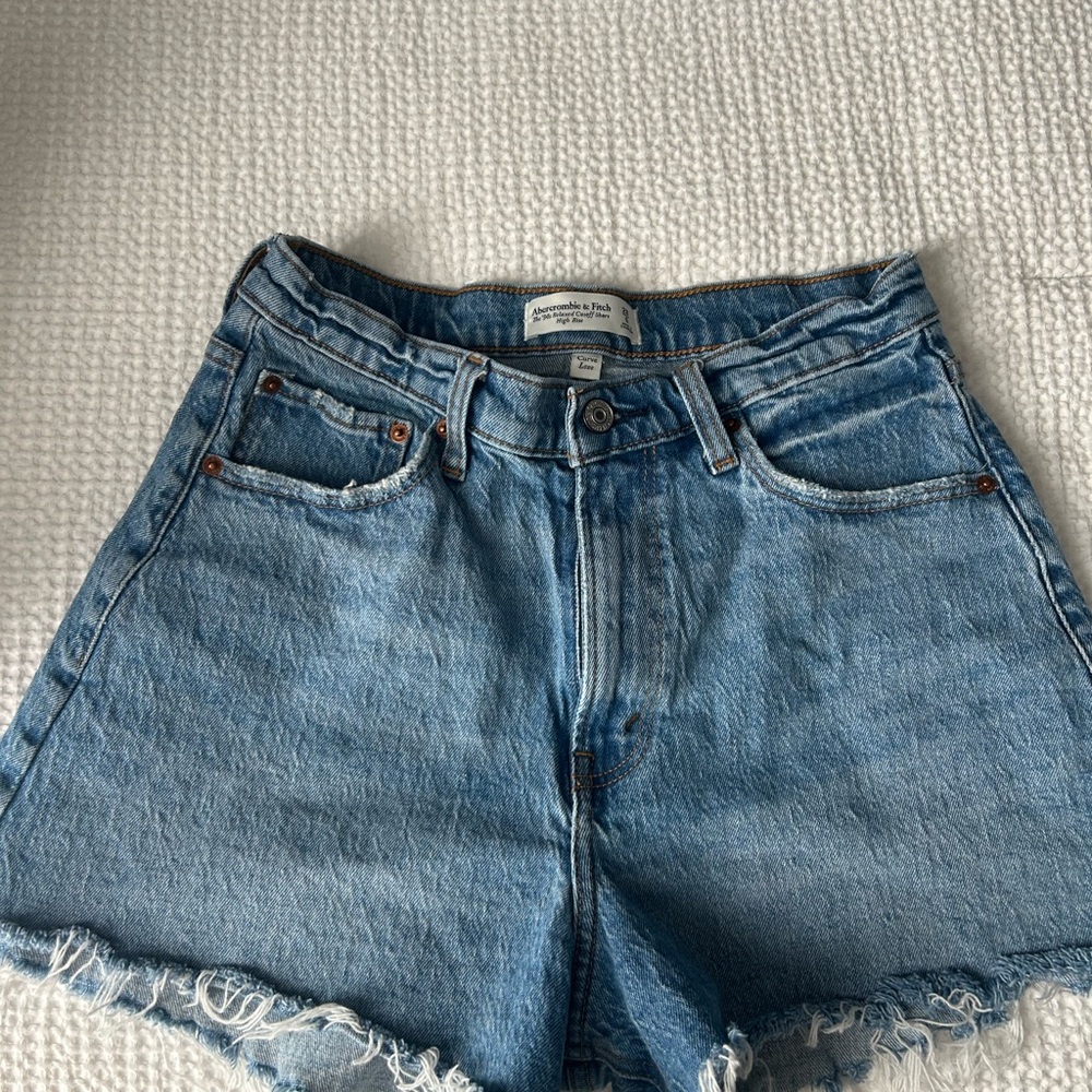 Abercrombie & Fitch Light Blue Jean Shorts